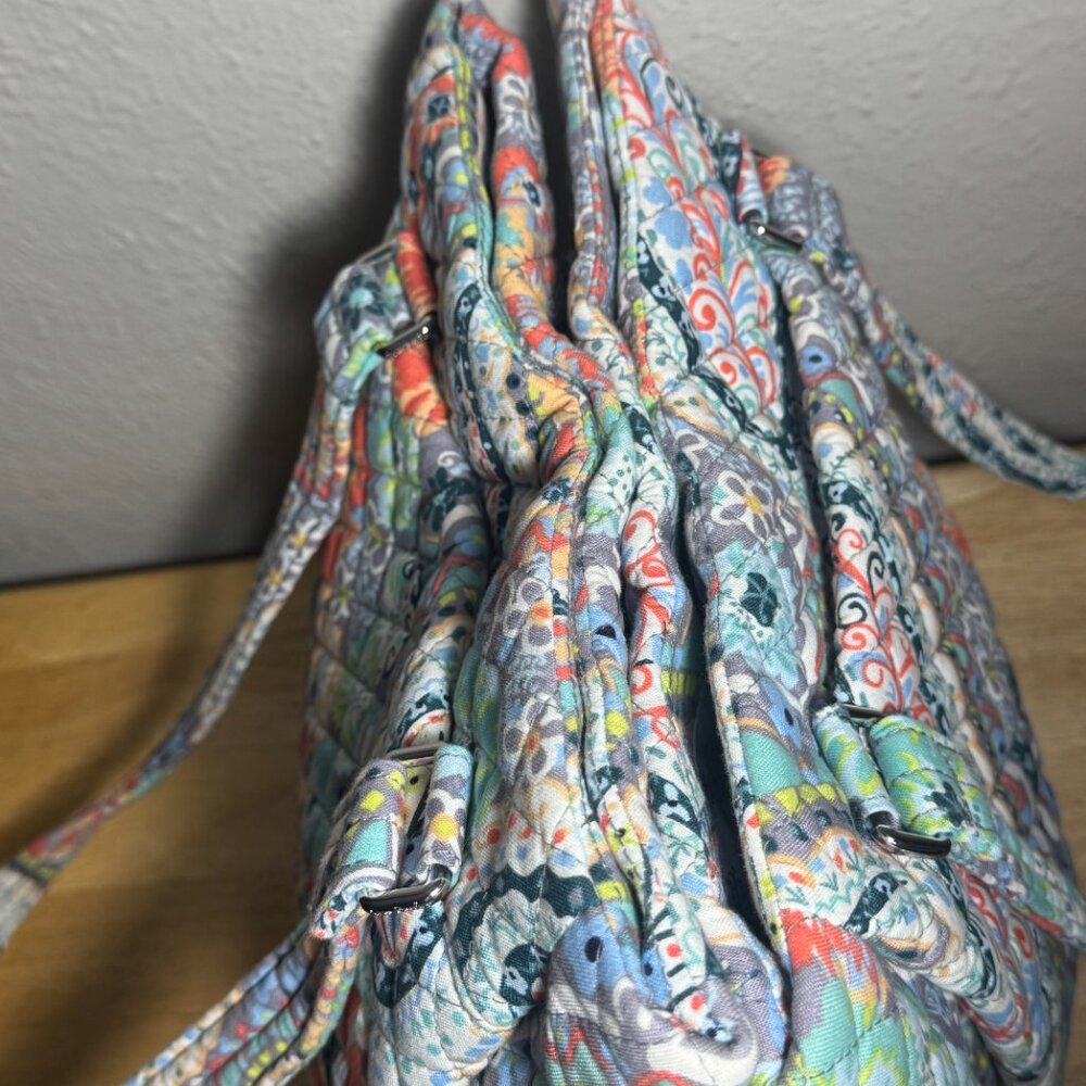 Vera Bradley Multi-Compartment Shoulder Bag in Citrus Paisley - Picture 6 of 11